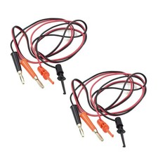 4mm Banana Plug to Test Hook Clip Test Lead Cable for Multimeter 1m/40" Lengt...