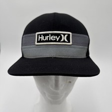 Vintage Hurley Baseball Hat Cap, Black, The Classics; One Size Snapback
