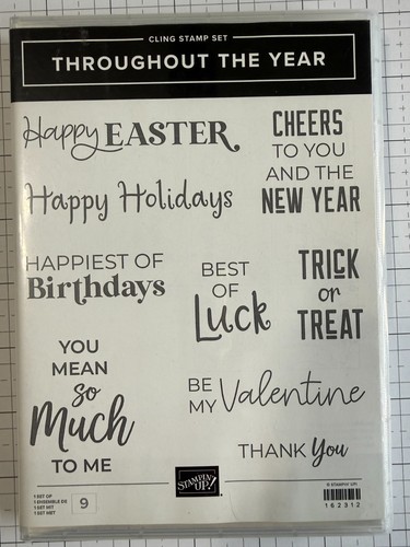 Stampin' Up! Retired Stamp Set - Throughout the Year