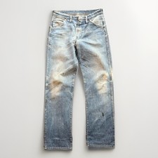 1980s Wrangler Straight Leg Denim Jeans repaired 