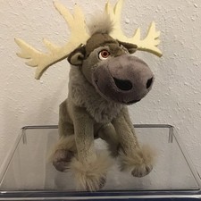Disney Frozen Sven Reindeer Plush 7" Just Play Christmas Stuffed Animal Toy Gray