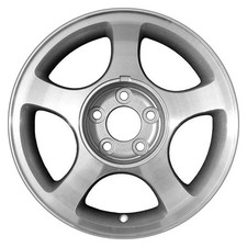 For Ford Mustang 01-04 Alloy Factory Wheel 5-spoke Silver W Machined Accents