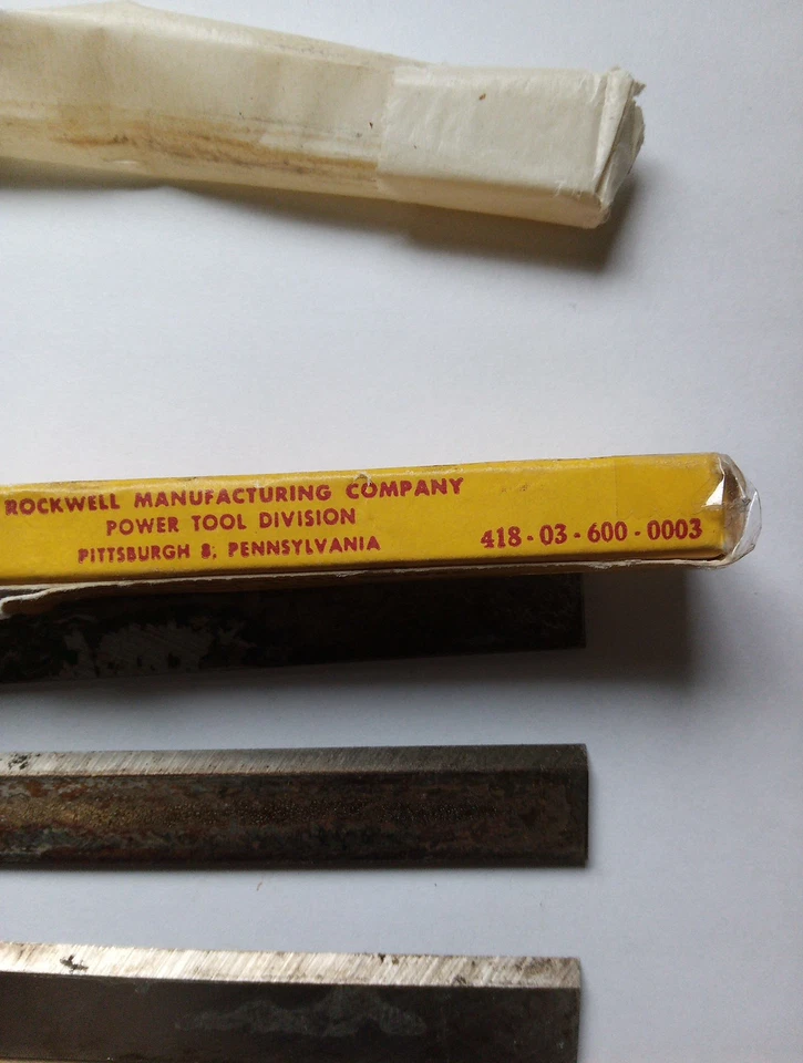 Комплект из 3 высокоскоростных ножей Rockwell, Cat No 659, для 6-дюймовых соединителей, новые из старых запасов - Изображение 4 из 4