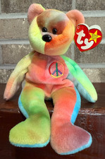 Ty Beanie Babies - Peace the Bear 1997 with Tags MINT