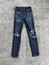American Eagle Outfitters Hi Rise Stretch Jeans Size 00- Short- Button Fly