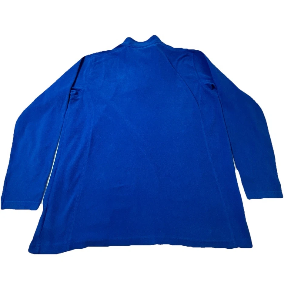 Pullover Columbia polar para mujer grande azul poliéster cuarto cremallera cálido top suave Foto 2 de 4