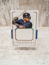 2017 Panini National Treasures Justin Upton #CM-JU Colossal Patch 76/99 Braves