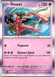 Deoxys 074/182 Holo Rare Paradox Rift