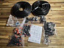 Complete 234FT Drip Irrigation System with 87 Quick Connectors - Automatic Sprin