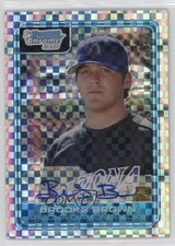 2006 Bowman Draft Chrome Picks X-Fractor 191/225 Brooks Brown #DP73 Auto 13va