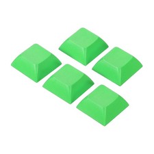 1U Blank Keycaps, 5 Pack MX Keyboard Replacement Universal PBT Mechanical, Green