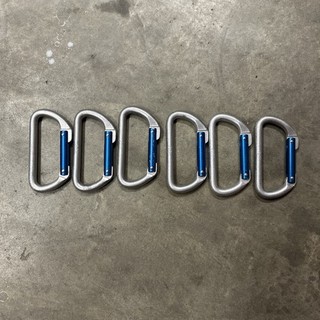 6 REI Mountain Climbing D Carabiners 23k (A)