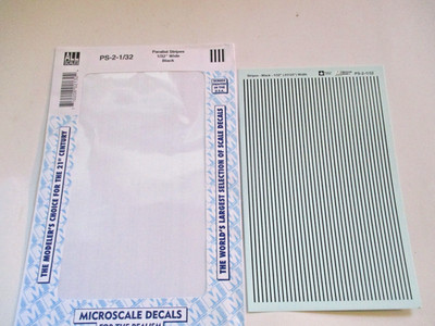 Microscale Decals 1/32 Parallel Stripes  Wide Black