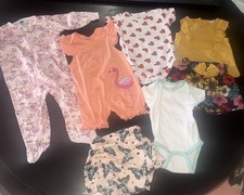 Girls' Baby Clothes Lot 3-6 Months. Seven Pieces.