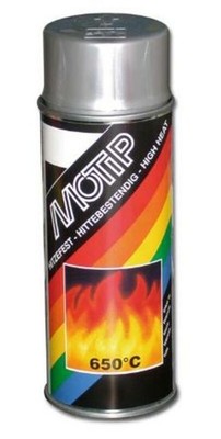 Hitzebeständige Farbe MOTIP Silber - Spray 400 ml