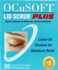 OCuSOFT Lid Scrub Plus Extra Strength Pre-Moistened Pads For Irritated Eyelids