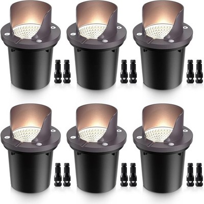 SUNVIE 12W Low Voltage Landscape Lights Waterproof In Ground Outdoor Yard
