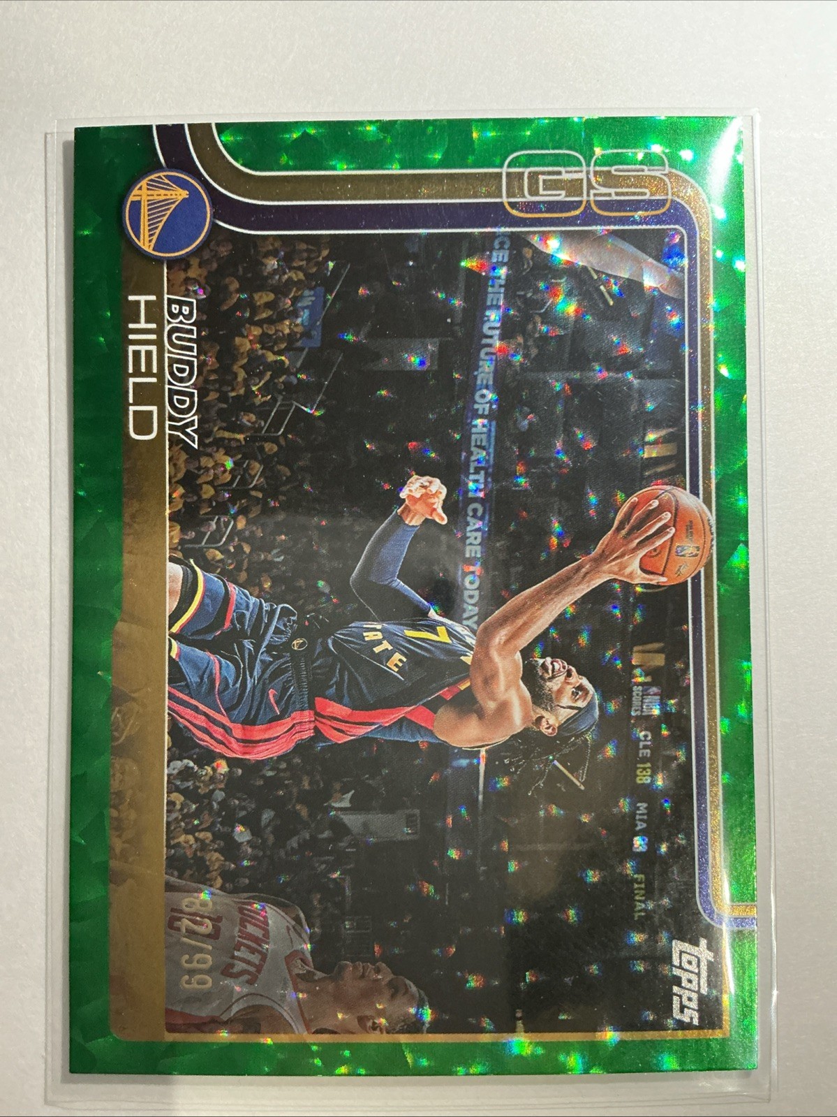 2025-26 Topps Buddy Hield #237 Green Crackleboard Holofoil 82/99