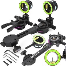Compound Bow 2 Pin Sight Micro Adjust Pointer Adaptor 0.019" Scope Sight Hunting