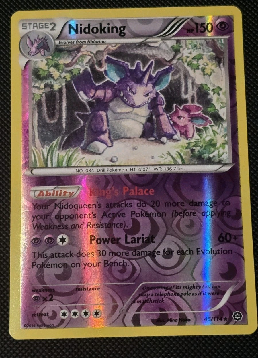 Nidoking 45/114 XY - Steam Siege Reverse Holo NM