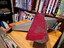 NICE VINTAGE 1920'S KATZ TOYS TIN  METAL 550 EMPIRE EXPRESS AIRPLANE