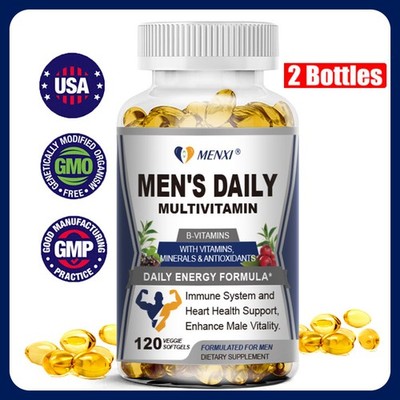 Multivitamin Mineral for Men, Best High Potency Mens Vitamin, Non-GMO Supplement