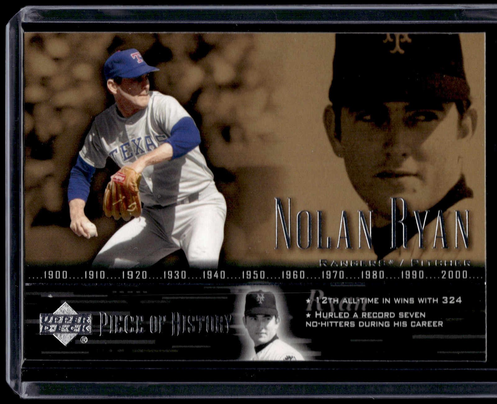 2002 Upper Deck Piece of History #19 Nolan Ryan HOF