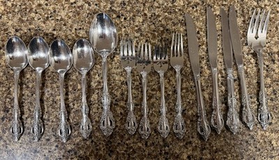 Lot Of 14 Oneida USA Stainless Michelangelo Flatware