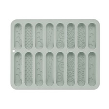 Beeswax Candle Mould,16.2cm x 20.3cm 16Grids Oval Reusable Module  Grey