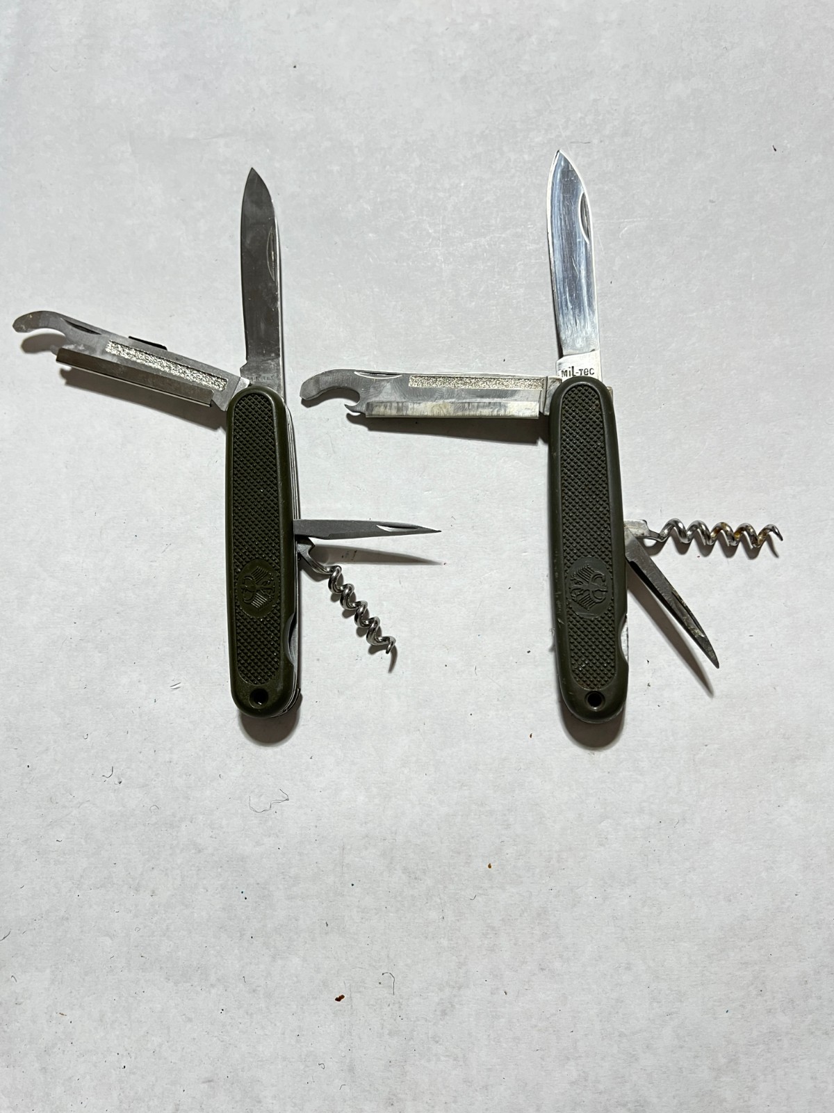 Lot of 2 Mil Tec Pocket Knives