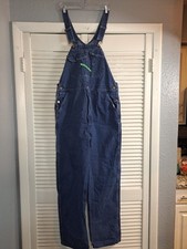 VTG KEY IMPERIAL Carpenter Indigo Denim Wash Bib Overall Men's 40x34 100 Cotton