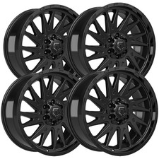 Set Of 4 Tis 547b 22x10 6x1356x5.5 -19mm Gloss Black Wheels Rims 22 Inch