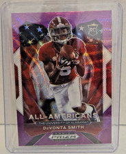 2021 Panini Prizm Draft Picks - All-American Devonta Smith #186 Purple Wave...