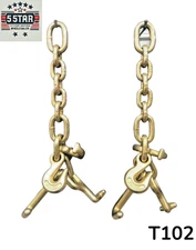 2 Piece Heavy Tie Down Hook Cluster Frame Machine Towing tool R T J RJT RTJ