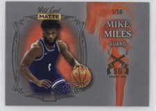 2022 Matte Draft Smoking Gun Silver - Orange Smoke /50 Mike Miles Jr #SG-21 0o6v
