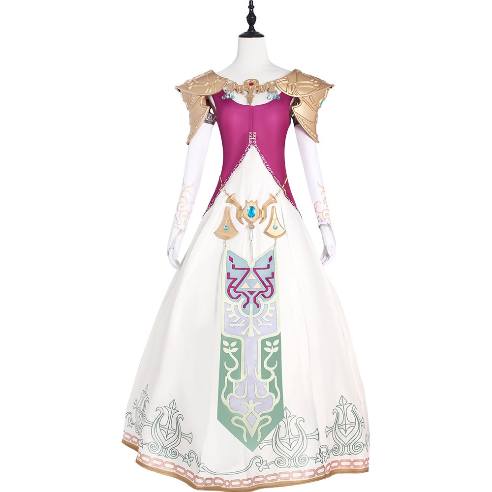 Princess Zelda Cosplay Costume Halloween Outfit Custom Made Dress With Armor | eBay Princess Zelda Cosplay Costume Halloween Outfit Custom Made Dress With Armor | eBay