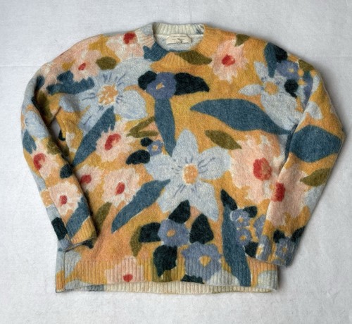 Rare Sezane Larissa Jumper sweater Size Medium Multicolored Wool Mohair Blend