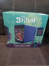 RARE Disney Stitch 6 Can Mini Fridge With Animated Effect Holographic NEW IN BOX