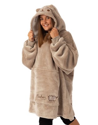 Pusheen Braun Character Face Decke Hoodie Frauen