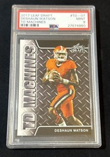 Deshaun Watson Rookie 2017 Leaf Draft TD Machines #TD-07 Graded PSA 9 Texans