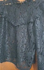 Ladies Net Blouse Size L Black Colour