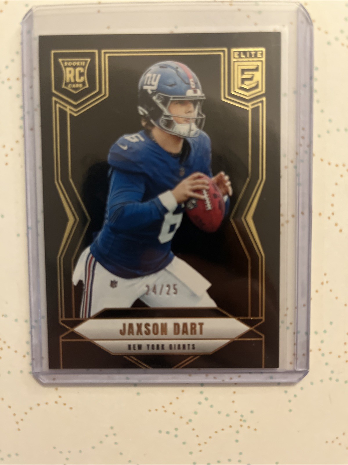 2025 Donruss Elite Jaxson Dart Black #103 #/25 Rookie