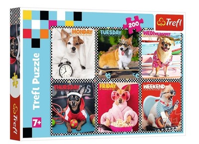 Puzzle 200 Teile - Wesołe psy von Trefl