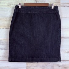 Tommy Hilfiger Womens Dark Blue Denim Jean Pencil Skirt Size 10 Summer Capsule