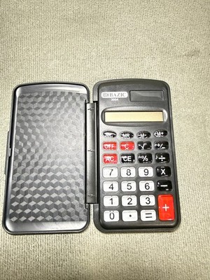 bazic 3004 pocket calculator with a flip cover Code (022)