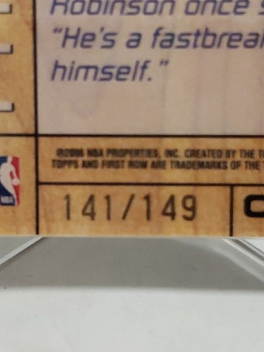 2005-06 Topps First Row Center Court 141/149 Tony Parker #CC36 Spurs HOF - Picture 6 of 7