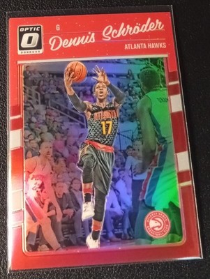 2016-17 Panini Donruss Optic #34 Red Prizm Dennis Schroder /99