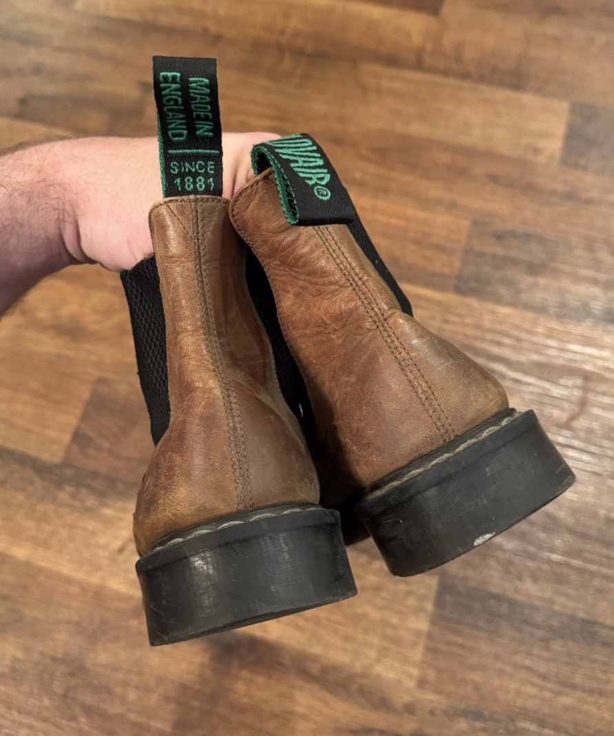 Solovair Gaucho Crazy Horse Dealer Boot Brown Leather UK  display picture 3