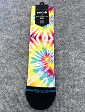 Stance Kids Wade Collection Tie-Dye Crew Socks, Cushioned Poly Blend, L