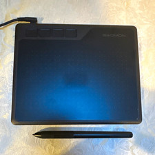 GAOMON S620 Graphics Tablet with Battery-Free Pen, USB Wired, Black